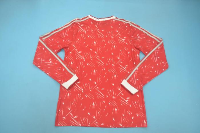 Long Sleeve Retro Jersey 1989-1990 Liverpool Home Soccer Jersey Vintage Football Shirt