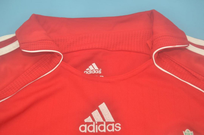 Long Sleeve Retro Jersey 2006-2008 Liverpool Home Soccer Jersey Vintage Football Shirt