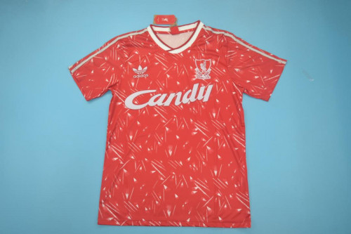Retro Jersey 1989-1990 Liverpool 4 Home Soccer Jersey Vintage Football Shirt