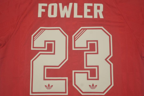 Retro Jersey 1993-1995 Liverpool 23 FOWLER Home Soccer Jersey Vintage Football Shirt