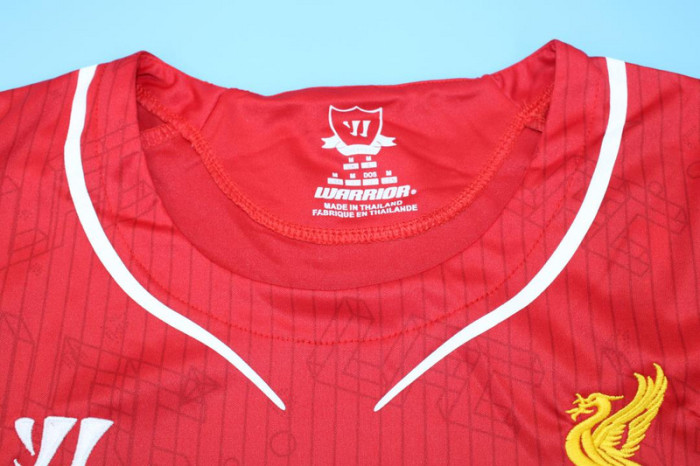 with EPL Patch Retro Jersey 2014-2015 Liverpool Home Soccer Jersey Vintage Football Shirt