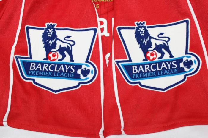 with Front Lettering+EPL Patch Retro Jersey 2014-2015 Liverpool GERRARD 8 Home Soccer Jersey Vintage Football Shirt