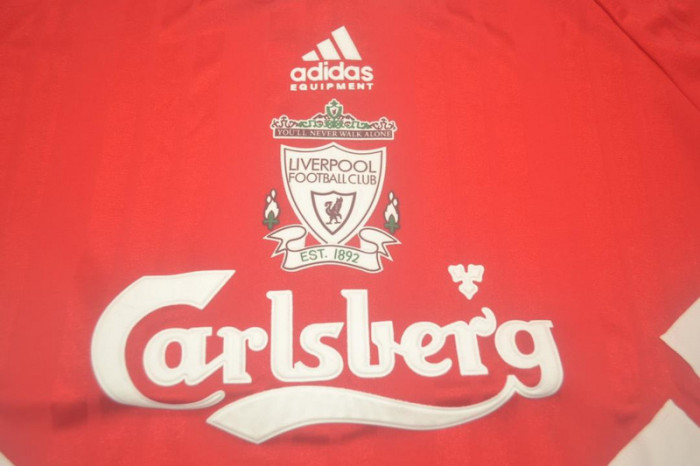 with EPL Patch Long Sleeve Retro Jersey 1993-1995 Liverpool Home Soccer Jersey Vintage Football Shirt