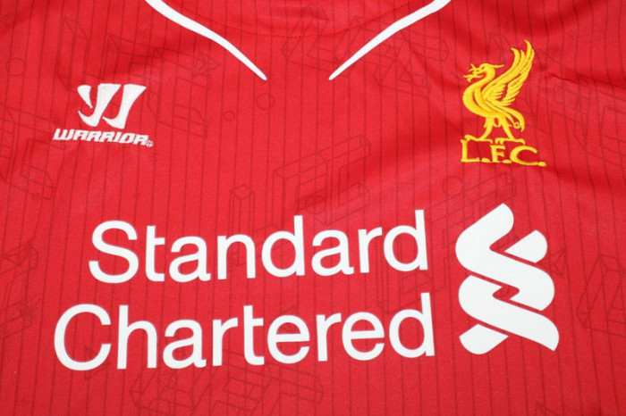 with EPL Patch Retro Jersey 2014-2015 Liverpool Home Soccer Jersey Vintage Football Shirt