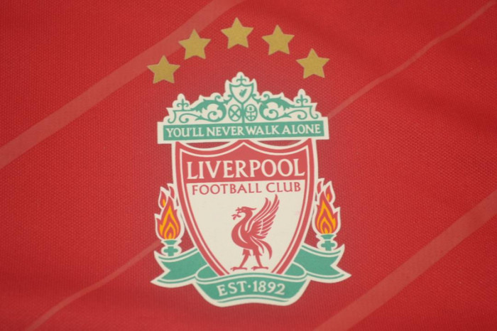 with Champions League+Trophy 5 Patch Retro Jersey 2005-2006 Liverpool Home Soccer Jersey