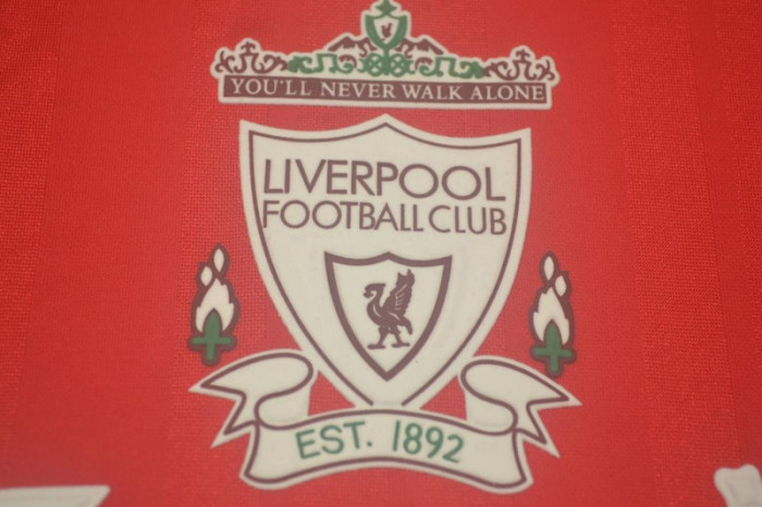 with EPL Patch Long Sleeve Retro Jersey 1993-1995 Liverpool Home Soccer Jersey Vintage Football Shirt