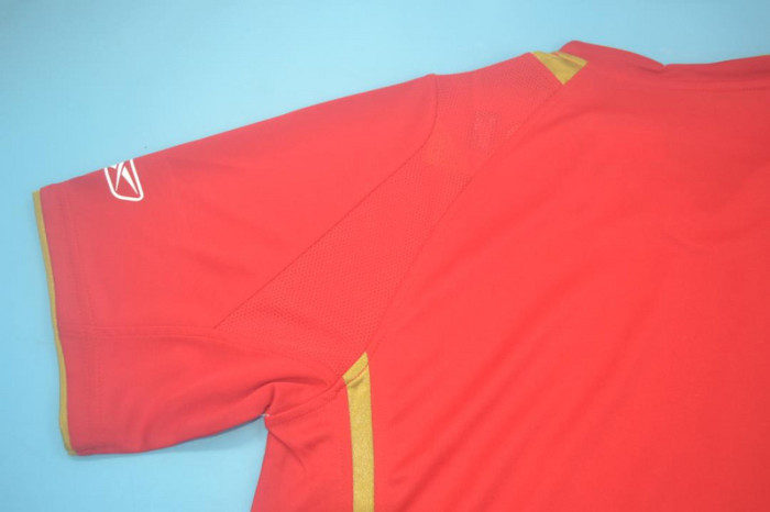 with Champions League+Trophy 5 Patch Retro Jersey 2005-2006 Liverpool Home Soccer Jersey