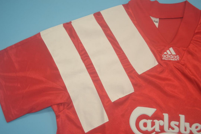 with EPL Patch Retro Jersey 1992-1993 Liverpool Home Soccer Jersey Vintage Football Shirt