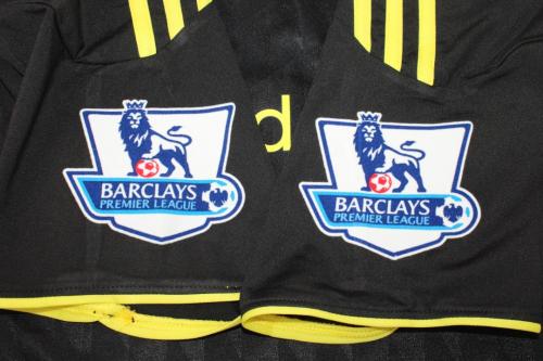 with EPL Patch Retro Jersey 2010-2011 Liverpool 3rd Away Black Soccer Jersey Vintage Football Shirt