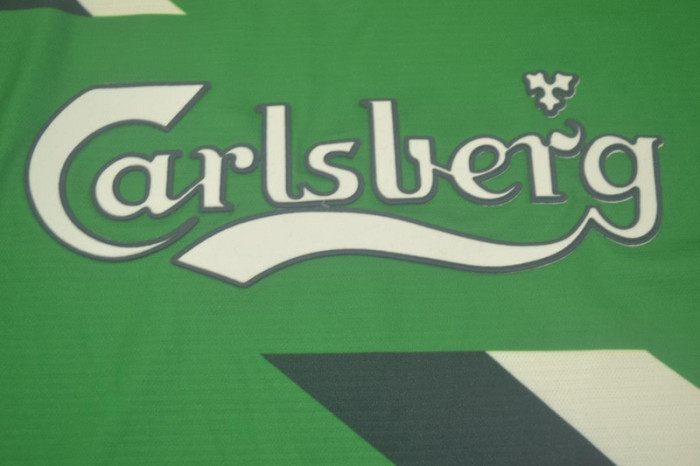 with EPLPatch Retro Jersey Liverpool 1999-2000 Away Green Soccer Jersey Vintage Football Shirt