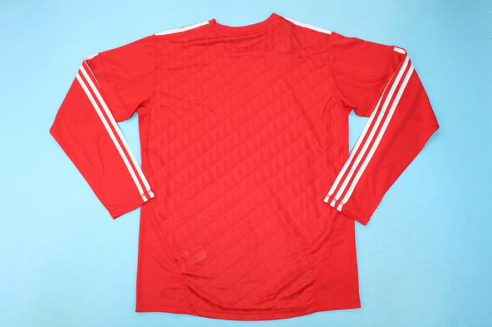 with EPL Patch Long Sleeve Retro Jersey 2010-2012 Liverpool Home Soccer Jersey Vintage Football Shirt