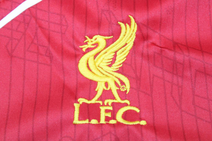 with Front Lettering+EPL Patch Retro Jersey 2014-2015 Liverpool Home Soccer Jersey Vintage Football Shirt