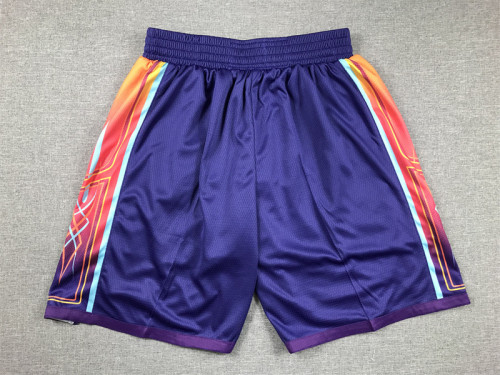 2024 City Eidition Phoenix Suns NBA Shorts Purple Basketball Shorts