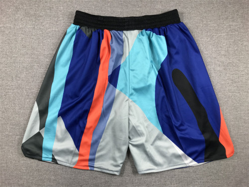 2024 Brooklyn Nets NBA Shorts City Edition Colorful Basketball Shorts
