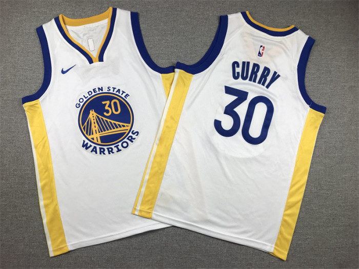 Golden State Warriors 30 CURRY NBA Jersey White Basketball Shirt