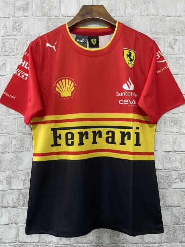 2024 F1 Formula One; Ferrari racing suit red Racing Jersey