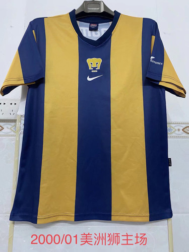 Retro Jersey 2000-2001 Pumas Home Soccer Jersey Vintage Football Shirt