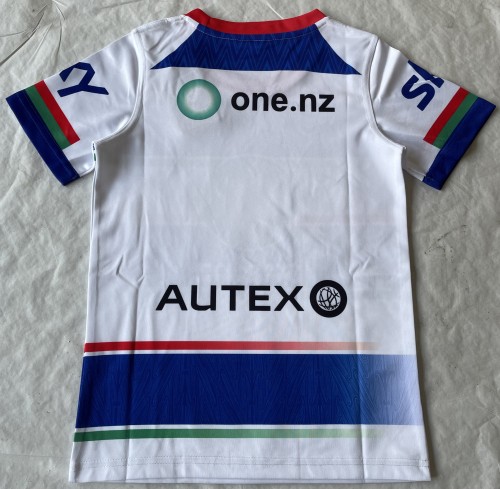 Youth 2024 Child New Zealand Warriors White Rugby Jersey