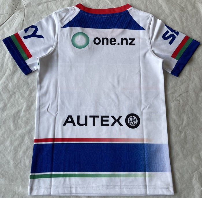 Youth 2024 Child New Zealand Warriors White Rugby Jersey