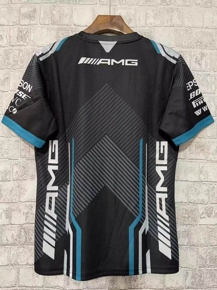 2024 F1 Mercedes-Benz racing suit Black Racing Jersey