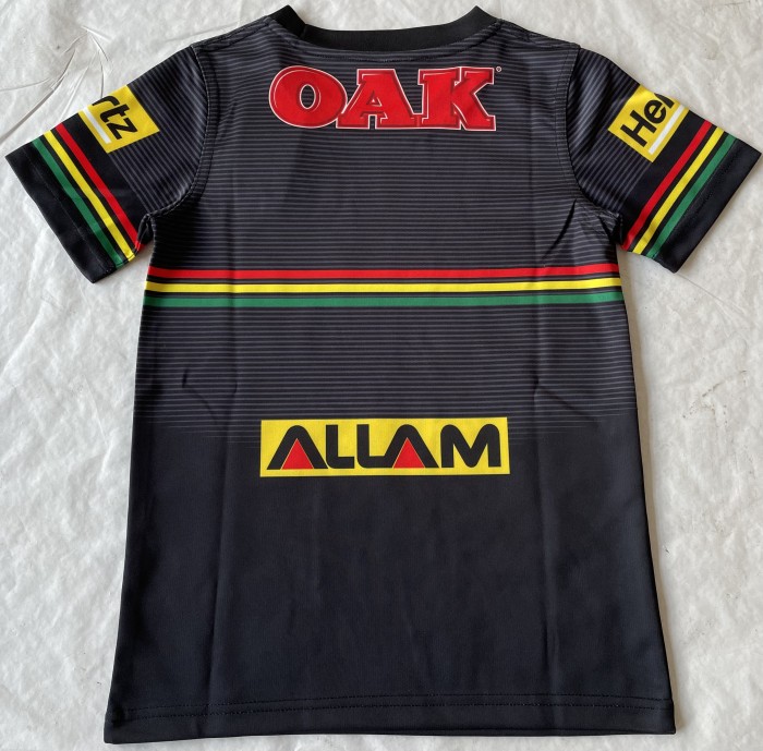Youth 2024 Child Leopard Black Rugby Jersey