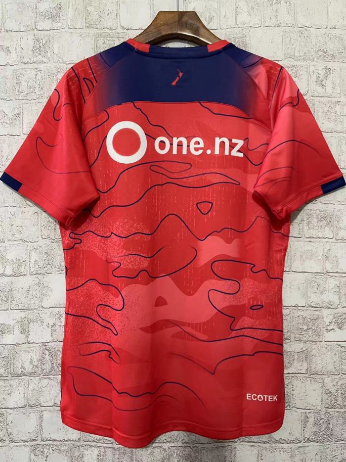 2023 New Zealand Warriors Red Rugby Training Jersey