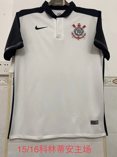 Retro Jersey 2015-2016 Corinthians Home Soccer Jersey Vintage Football Shirt