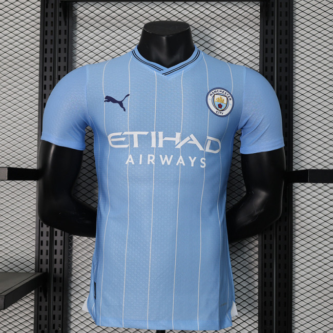 Player Version 2024-2025 Manchester City Home Football Shirt Man City Soccer Jersey