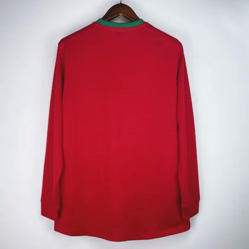 Retro Jersey Long Sleeve Portugal 2012 Home Soccer Jersey Vintage Football Shirt