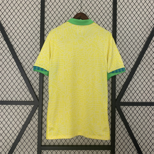 Fan Version 2024 Brazil Home Soccer Jersey Brasil Camisetas de Futbol