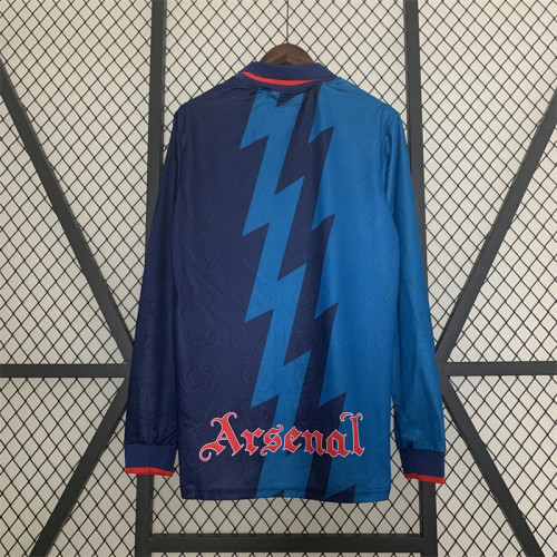 Retro Shirt Long Sleeve 1995-1996 Arsenal Away Soccer Jersey Football Shirt