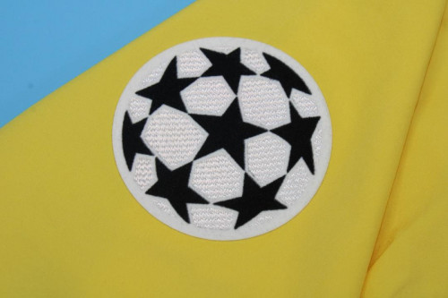 with UCL Patch Retro Jersey 2005-2006 Arsenal Away Yellow Soccer Jersey Vintage Football Shirt