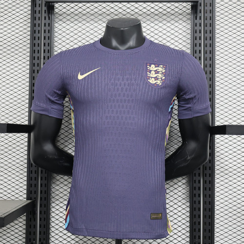 Player Version England 2024 Away Purple Soccer Jersey Football Shirt