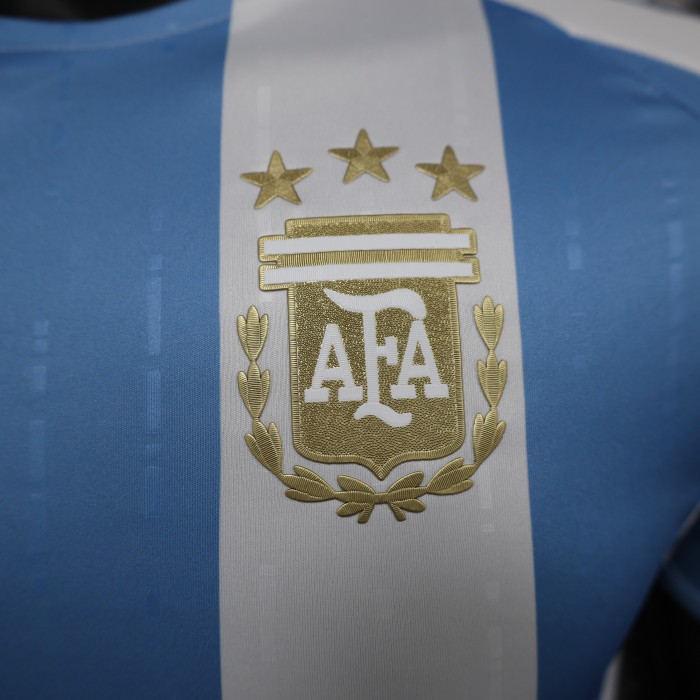 Player Version 2024 Argentina Home Soccer Jersey Football Shirt