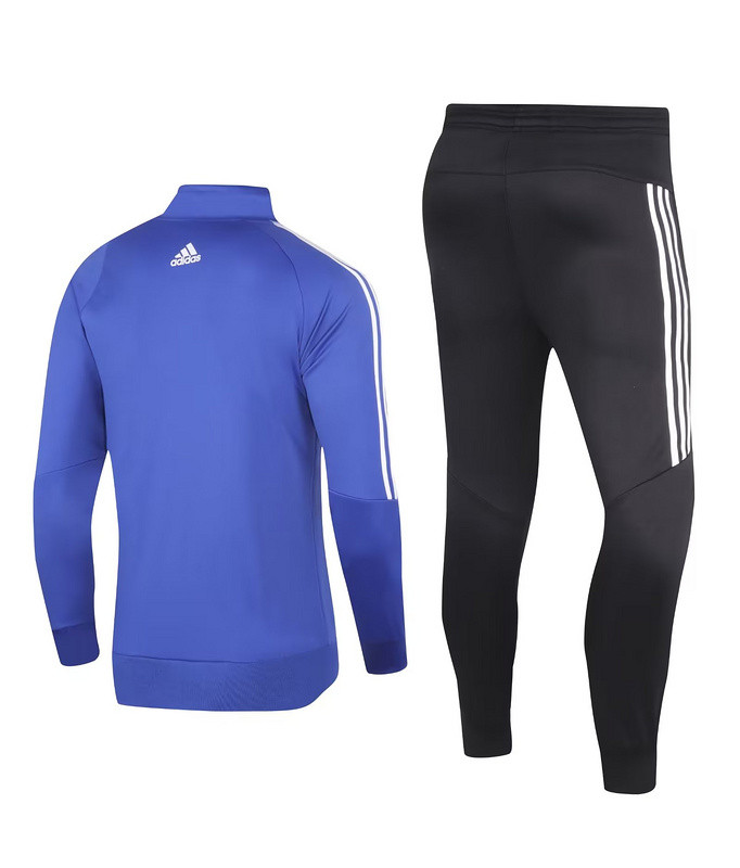 AD Red Soccer Training Jacket and Pants Black Football Suits Blue