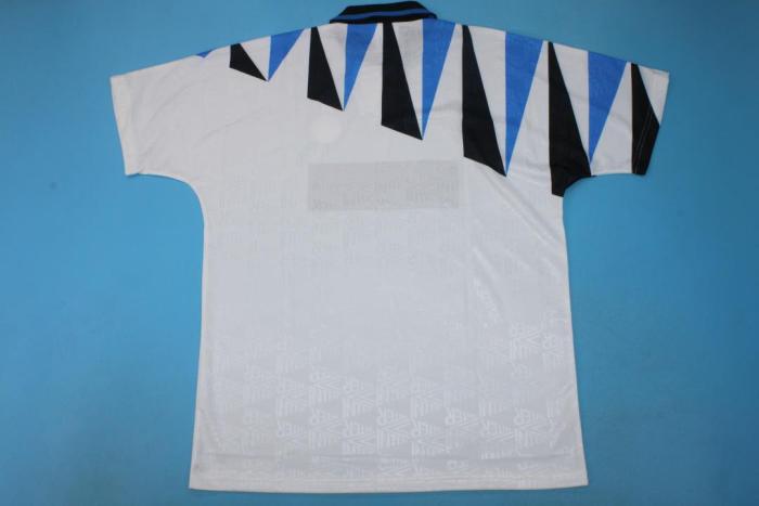 Retro Jersey 1991-1992 Inter Milan Away White Soccer Jersey Vintage Football Shirt