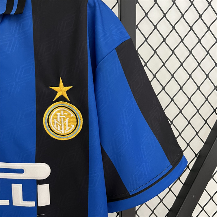 Retro Jersey 1995-1996 Inter Milan Home Soccer Jersey Vintage Football Shirt
