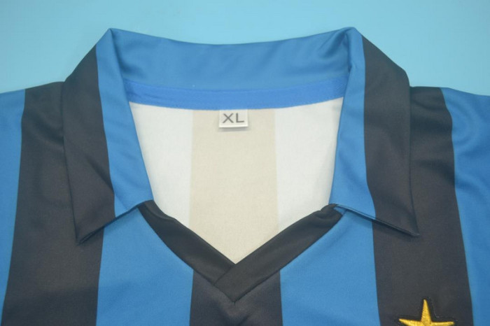 Retro Jersey 1989-1990 Inter Milan Home Soccer Jersey Vintage Football Shirt