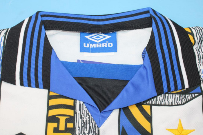 Retro Jersey 1995-1996 Inter Milan Away White Soccer Jersey Vintage Football Shirt