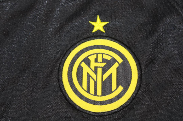 Retro Jersey 2019-2020 Inter Milan Third Away Black Soccer Jersey Vintage Football Shirt