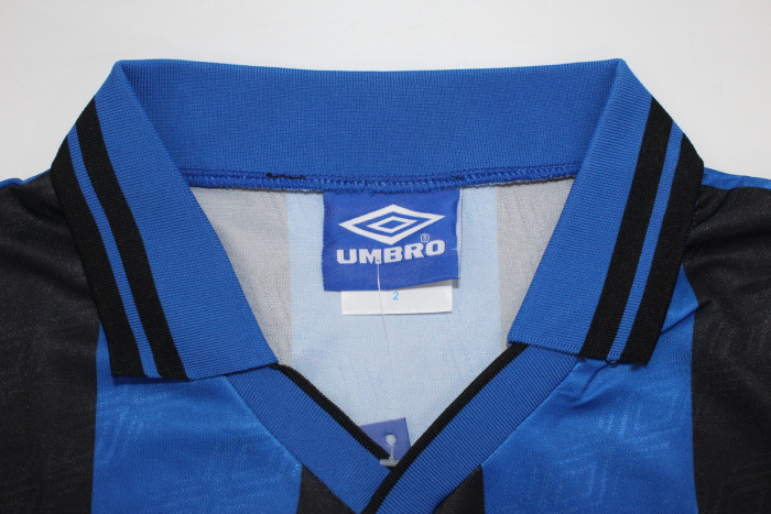 Retro Jersey 1995-1997 Inter Milan INCE 8 Home Soccer Jersey Vintage Football Shirt