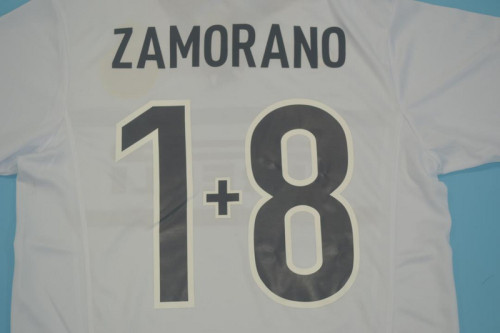 Retro Jersey 1998-1999 Inter Milan 1+8 ZAMORANO Away White Soccer Jersey Vintage Football Shirt