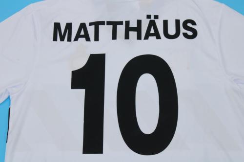 Retro Jersey 1990-1991 Inter Milan MATTHAUS 10 Away White Soccer Jersey Vintage Inter Football Shirt