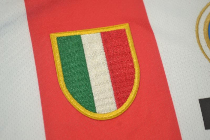 with Scudetto+Serie A Patch Retro Jersey 2007-2008 Inter Milan Away White Soccer Jersey