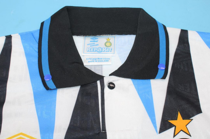 Retro Jersey 1991-1992 Inter Milan 11 Away White Soccer Jersey Vintage Football Shirt