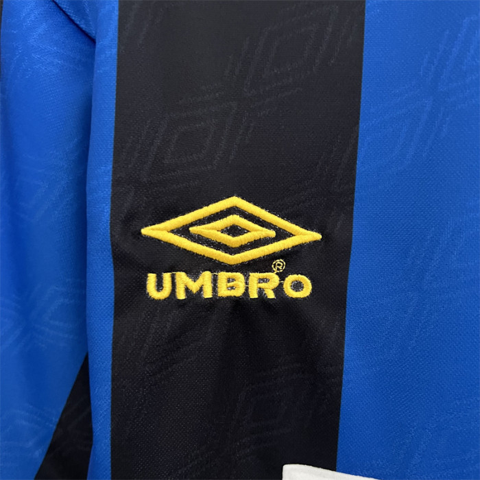 Retro Jersey 1995-1996 Inter Milan Home Soccer Jersey Vintage Football Shirt