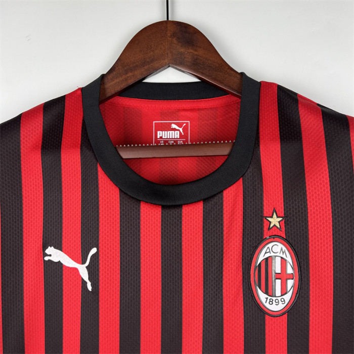 Retro Jersey 2019-2020 AC Milan Home Soccer Jersey Vintage Football Shirt