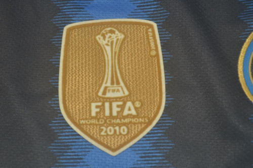 with Golden FIFA+Scudetto+Italia Coppa+UCL Patch Retro Jersey 2010-2011 Inter Milan Home Soccer Jersey Vintage Football Shirt