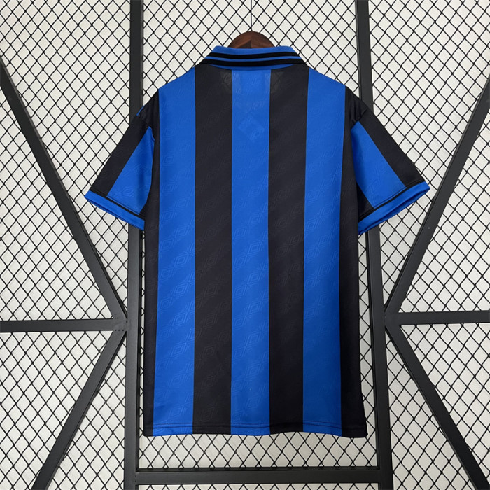 Retro Jersey 1995-1996 Inter Milan Home Soccer Jersey Vintage Football Shirt