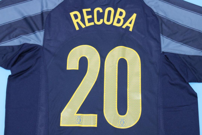 with UCL+coppa Italia Patch Retro Jersey 2004-2005 Inter Milan RECOBA 20 Third Away Soccer Jersey